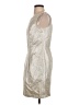 dalia Metallic Silver Cocktail Dress Size 4 - photo 5
