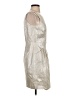 dalia Metallic Silver Cocktail Dress Size 4 - photo 4