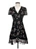 Madewell 100% Polyester Floral Black Casual Dress Size 00 - photo 1
