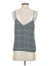 Banana Republic 100% Polyester Gray Sleeveless Blouse Size S - photo 2