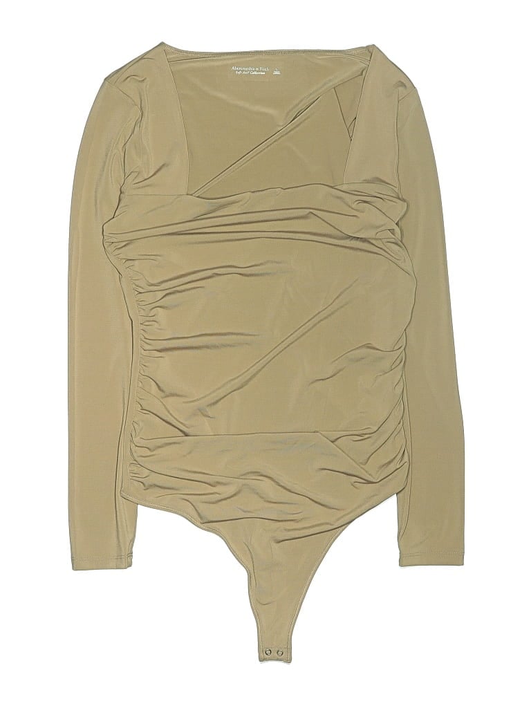 Pre-owned Abercrombie & Fitch Bodysuit In Tan