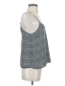 Banana Republic 100% Polyester Gray Sleeveless Blouse Size S - photo 4