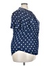 Ember 100% Polyester Polka Dots Blue Short Sleeve Blouse Size 3X - photo 4