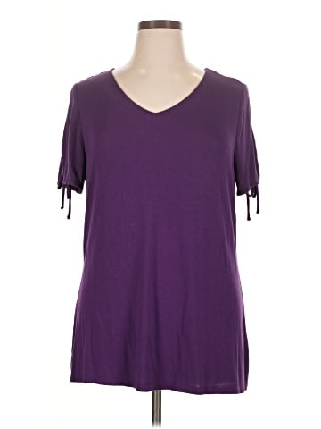 Lane Bryant Outlet Short Sleeve Top (view 1)