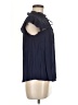 E&M Collection Blue Short Sleeve Blouse Size M - photo 4