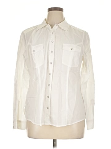Style&Co Long Sleeve Button-Down Shirt (view 1)