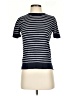 1901 Stripes Blue Black Short Sleeve Turtleneck Size S - photo 1