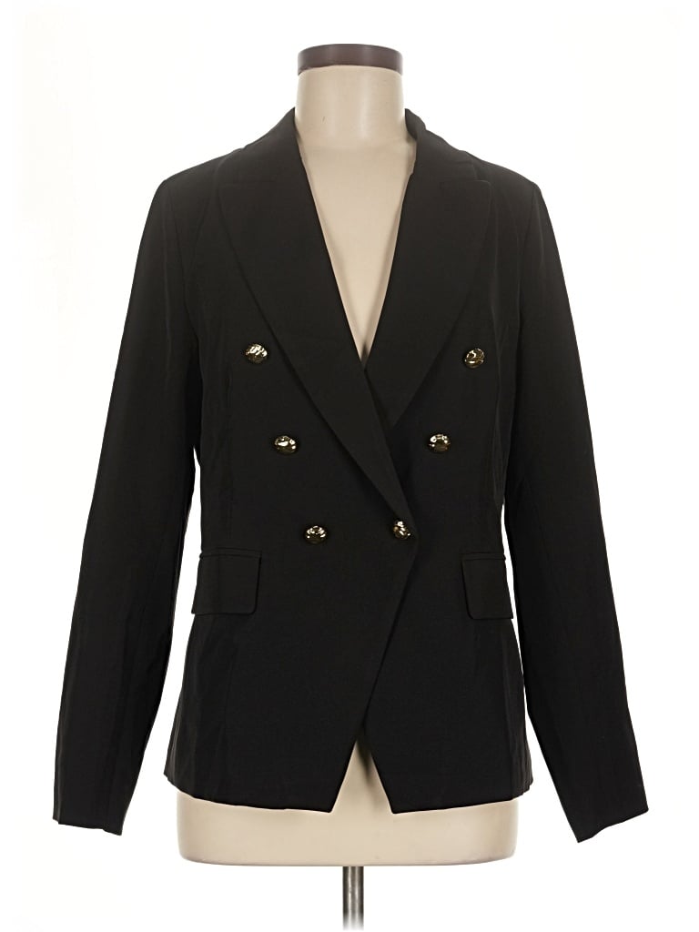 Pre-owned Unbranded Blazer Jacket In Black