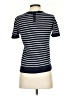 1901 Stripes Blue Black Short Sleeve Turtleneck Size S - photo 2
