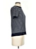 1901 Stripes Blue Black Short Sleeve Turtleneck Size S - photo 4