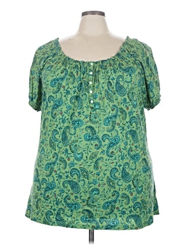 Chaps Short Sleeve Blouse (view 1)