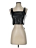 Pink Rose 100% Polyurethane Black Sleeveless Top Size S - photo 1