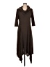Chadwicks Solid Brown Casual Dress Size M - photo 1
