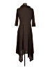 Chadwicks Solid Brown Casual Dress Size M - photo 2
