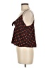 Lush 100% Polyester Polka Dots Orange Sleeveless Top Size M - photo 5