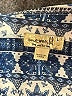 One World 100% Polyester Print Blue 3/4 Sleeve Blouse Size L - photo 7