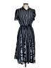 MICHAEL Michael Kors 100% Polyester Blue Casual Dress Size M - photo 1