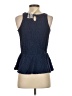 Kenar Blue Sleeveless Blouse Size S - photo 2