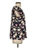 Les Serein 100% Polyester Floral Black Short Sleeve Blouse Size S - photo 4