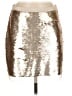 Sabine 100% Polyester Metallic Silver Casual Skirt Size M - photo 1
