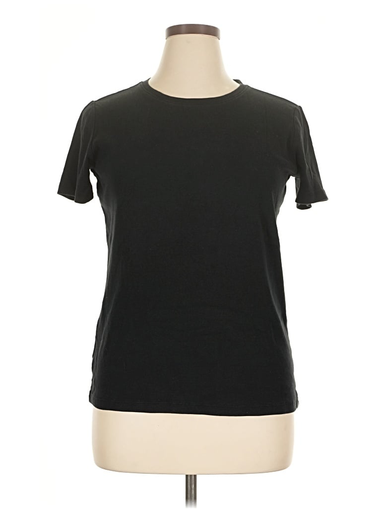 Pre-owned Eddie Bauer Short Sleeve T-shirt In Black
