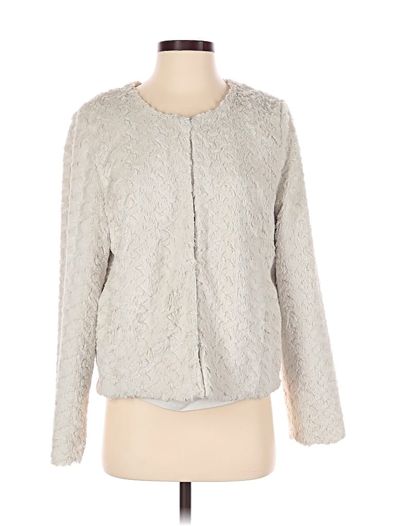 Pre-owned Unreal Fur Faux Fur Jacket In Silver