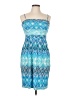 Willi Smith Print Blue Cocktail Dress Size M - photo 1