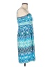 Willi Smith Print Blue Cocktail Dress Size M - photo 4