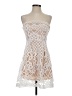 Francesca's 100% Polyester White Cocktail Dress Size S - photo 1
