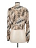 Billabong Tropical Tan Long Sleeve Blouse Size M - photo 2