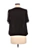 Express 100% Polyester Black Short Sleeve Blouse Size M - photo 2