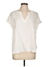 Rose + Olive 100% Rayon Ivory Short Sleeve Blouse Size L - photo 1