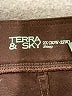 Terra & Sky Solid Burgundy Active Pants Size 2X - photo 4