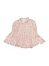 Zara Stars Pink Long Sleeve Blouse Size 2 - 3 - photo 1