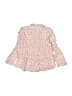 Zara Stars Pink Long Sleeve Blouse Size 2 - 3 - photo 2