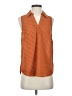MICHAEL Michael Kors 100% Polyester Orange Sleeveless Blouse Size S - photo 1