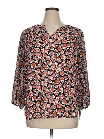 Monday Fun 3/4 Sleeve Blouse (view 1)