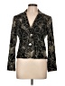 SEARLE 100% Linen Print Gold Black Blazer Size 10 - photo 1