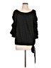 CeCe 100% Polyester Black 3/4 Sleeve Blouse Size L - photo 1