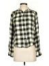 Pilcro Checkered-gingham Ivory Long Sleeve Blouse Size S - photo 1