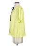 Current Air 100% Polyester Yellow Short Sleeve Blouse Size S - photo 5