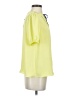 Current Air 100% Polyester Yellow Short Sleeve Blouse Size S - photo 4