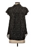 Everleigh 100% Polyester Floral Black Short Sleeve Blouse Size XS - photo 2