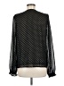 Aqua 100% Polyester Black Long Sleeve Blouse Size M - photo 2