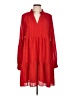 Ellison 100% Polyester Red Casual Dress Size L - photo 1