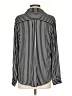Grace 100% Polyester Stripes Black Long Sleeve Blouse Size S - photo 2