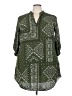HAUTE FOX Green 3/4 Sleeve Blouse Size 3X - photo 1