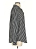 Grace 100% Polyester Stripes Black Long Sleeve Blouse Size S - photo 4