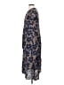 Unbranded Print Blue Casual Dress Size S - photo 5