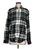 American Eagle Outfitters Plaid Black Long Sleeve Button-Down Shirt Size M - photo 1